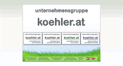 Desktop Screenshot of koehler.at