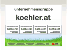 Tablet Screenshot of koehler.at