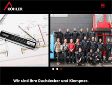 Tablet Screenshot of koehler.de