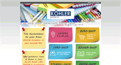 Desktop Screenshot of koehler.ch