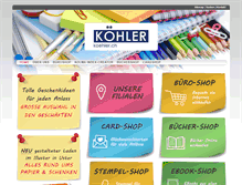 Tablet Screenshot of koehler.ch